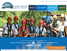 Tablet Screenshot of coolriveradventures.com